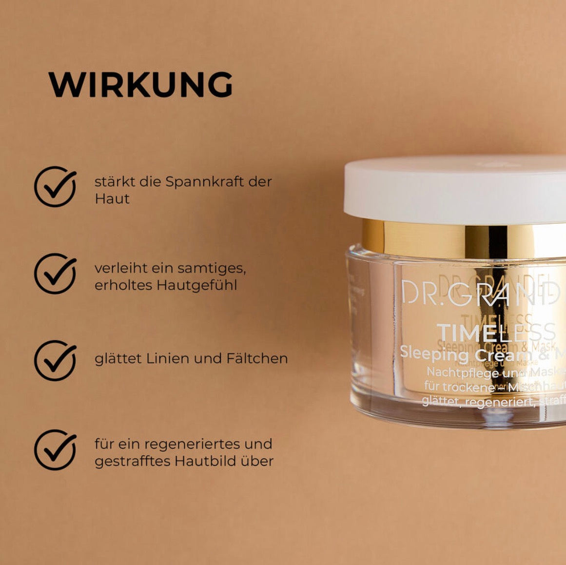 Sleeping Cream & Mask - glättet, korrigiert, strafft