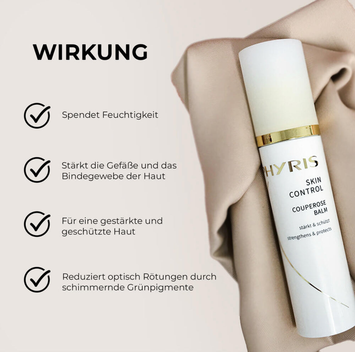 SKIN CONTROL Couperose Balm - stärkende & schützende, leichte Pflege für zu Couperose neigende Haut