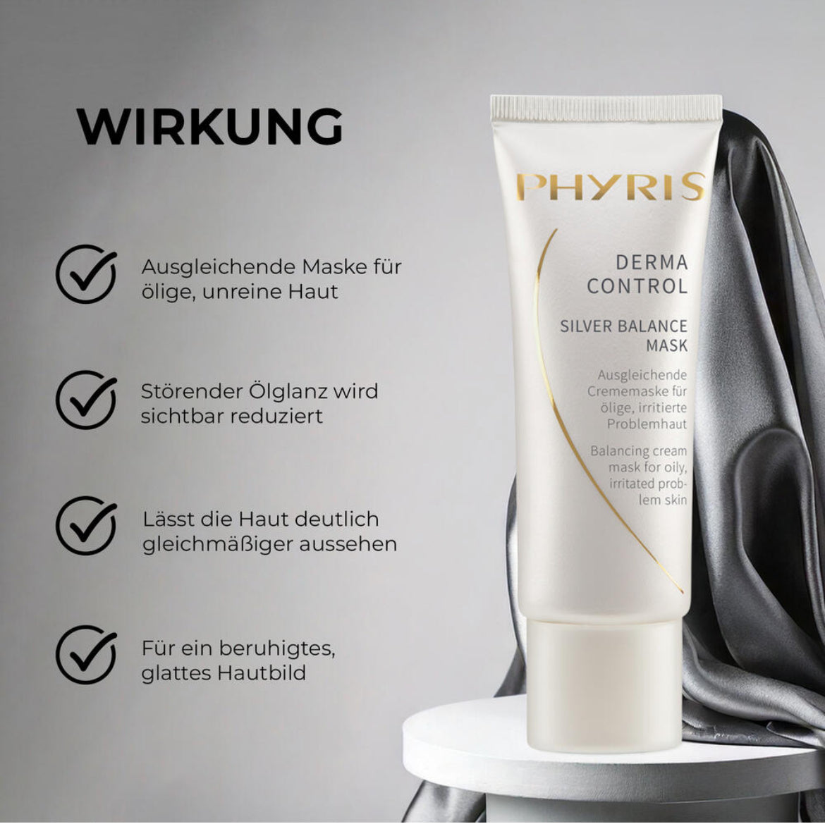 Silver Balance Mask - ausgleichende Crememaske für ölige, unreine Haut