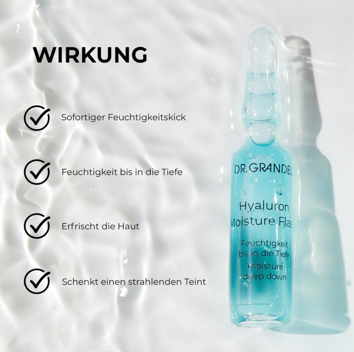 Ampulle Hyaluron Moisture Flash - Feuchtigkeit bis in die Tiefe