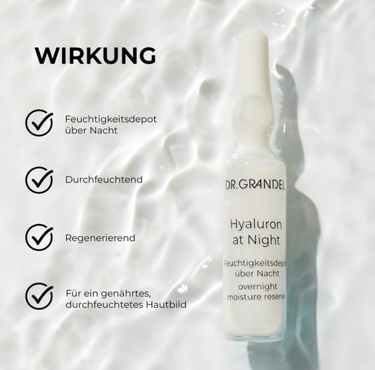 Ampulle Hyaluron at Night - Feuchtigkeitsdepot über Nacht
